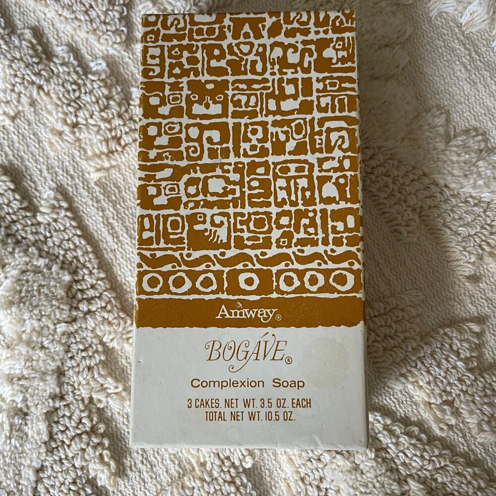 Vintage Amway Bogave Complexion Soap 1974 3 Cakes
